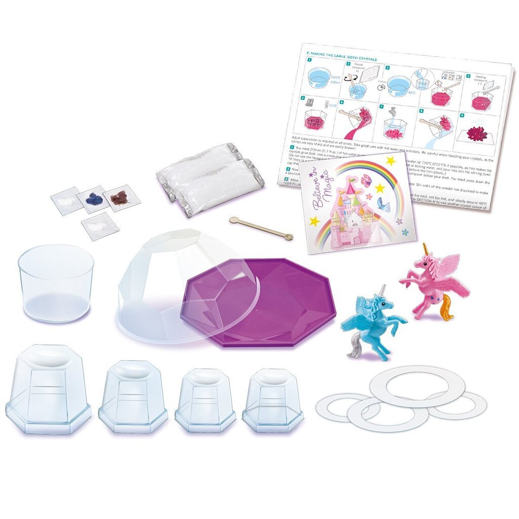 Creative Kit 4M Magic Unicorn Crystal Terrarium hinta ja tiedot | Kehittävät lelut | hobbyhall.fi