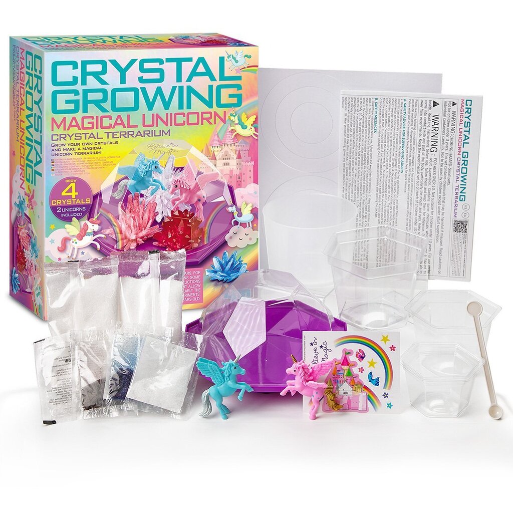 Creative Kit 4M Magic Unicorn Crystal Terrarium hinta ja tiedot | Kehittävät lelut | hobbyhall.fi