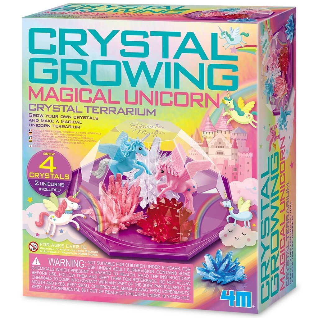 Creative Kit 4M Magic Unicorn Crystal Terrarium hinta ja tiedot | Kehittävät lelut | hobbyhall.fi