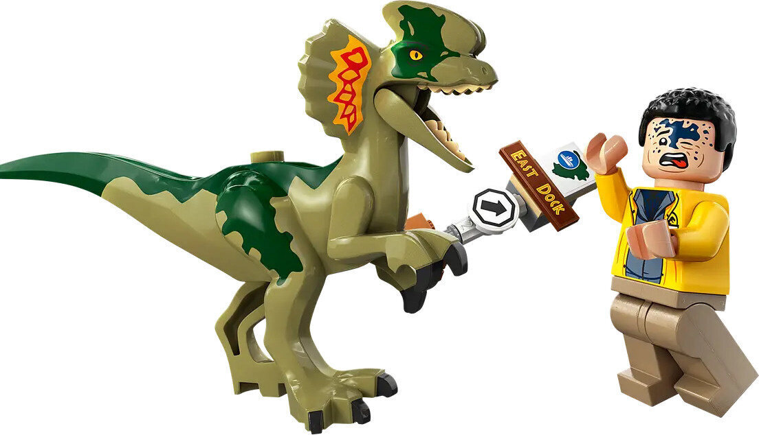 76958 LEGO® Jurassic World Dilophosauruksen väijytys hinta ja tiedot | LEGOT ja rakennuslelut | hobbyhall.fi