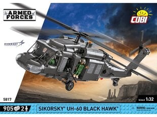 Rakennussetti helikopteri Cobi Sikorsky UH-60 Black Hawk, 1/32, 5817 hinta ja tiedot | LEGOT ja rakennuslelut | hobbyhall.fi