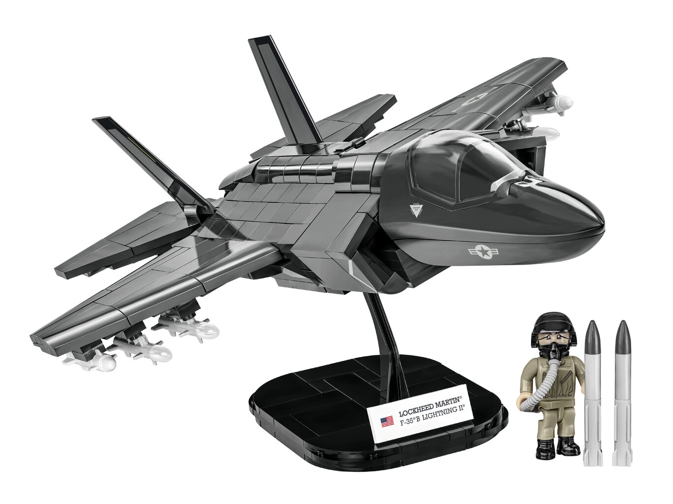 Rakennussetti hävittäjä Cobi F-35B Lightning II USA, 1/48, 5829 hinta ja tiedot | LEGOT ja rakennuslelut | hobbyhall.fi