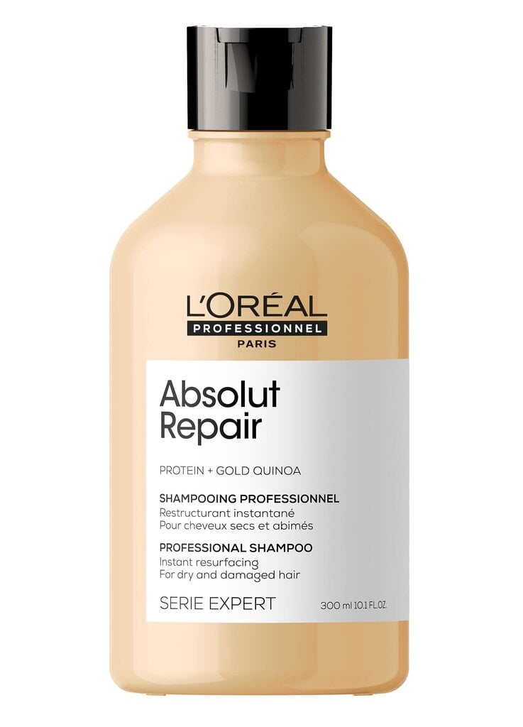 Vaurioituneiden hiusten shampoo L'Oréal Professionnel Absolut Repair Gold Shampoo 300 ml hinta ja tiedot | Shampoot | hobbyhall.fi