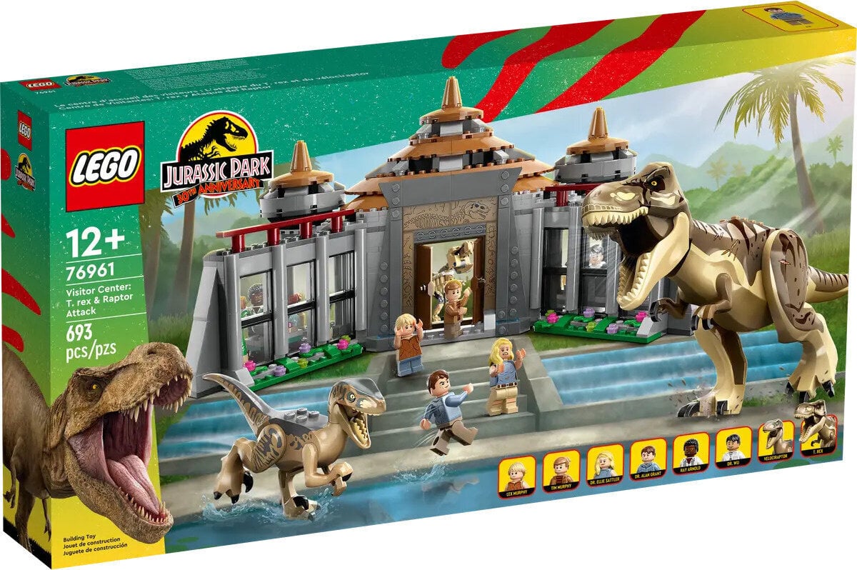 76961 LEGO® Jurassic World Vierailijakeskus: T-rexin ja Raptorin hyökkäys hinta ja tiedot | LEGOT ja rakennuslelut | hobbyhall.fi