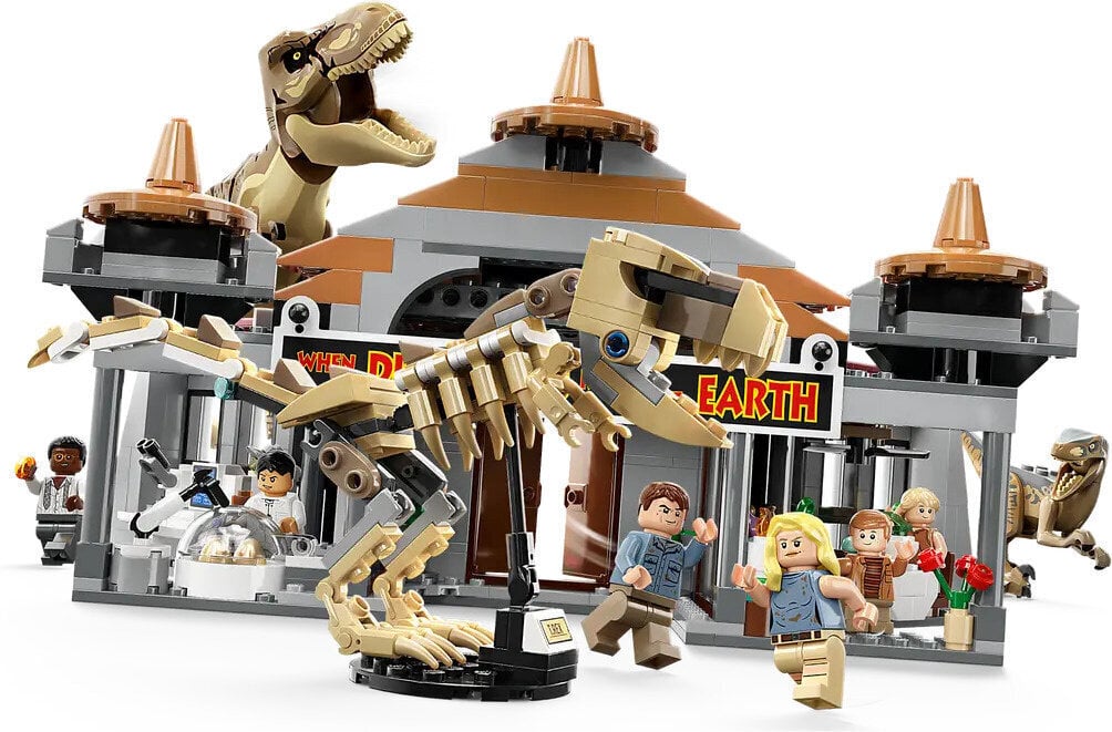 76961 LEGO® Jurassic World Vierailijakeskus: T-rexin ja Raptorin hyökkäys hinta ja tiedot | LEGOT ja rakennuslelut | hobbyhall.fi