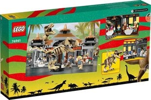 76961 LEGO® Jurassic World Vierailijakeskus: T-rexin ja Raptorin hyökkäys hinta ja tiedot | LEGOT ja rakennuslelut | hobbyhall.fi