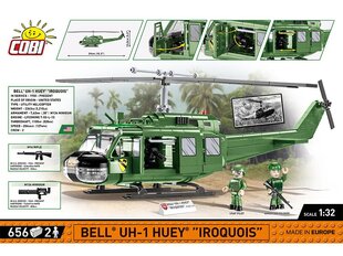 Rakennussetti helikopteri Cobi Bell UH-1 Huey Iroquois, 1/32, 2423 hinta ja tiedot | LEGOT ja rakennuslelut | hobbyhall.fi