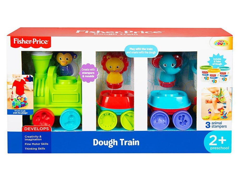 Fisher Price juna + palapeli 3 väriä hinta ja tiedot | Kehittävät lelut | hobbyhall.fi