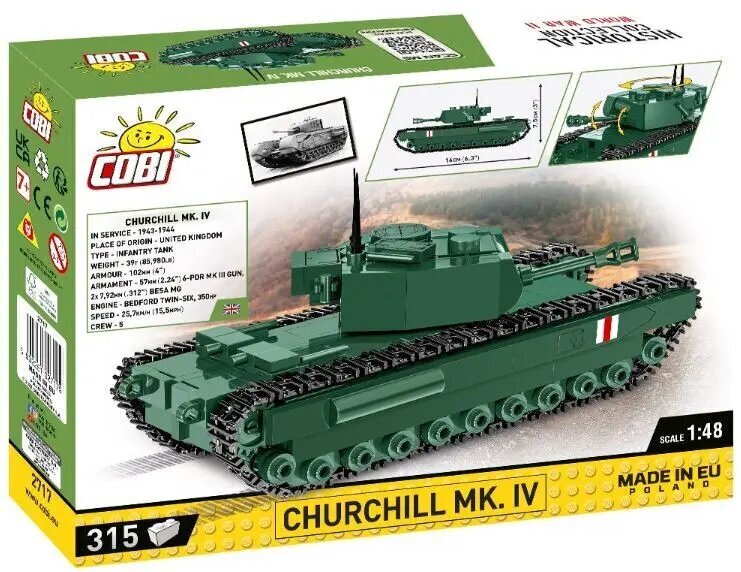 Panssarivaunu HC WWII Churchill MK.IV 315 osaa hinta ja tiedot | LEGOT ja rakennuslelut | hobbyhall.fi