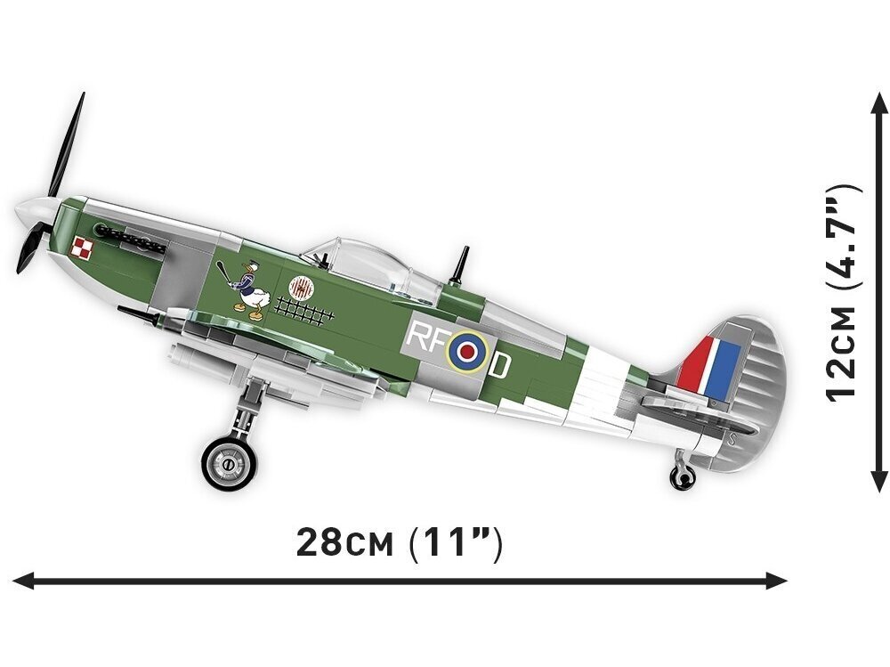 Rakennussetti lentokone Cobi Supermarine Spitfire Mk.VB, 1/32, 5725 hinta ja tiedot | LEGOT ja rakennuslelut | hobbyhall.fi