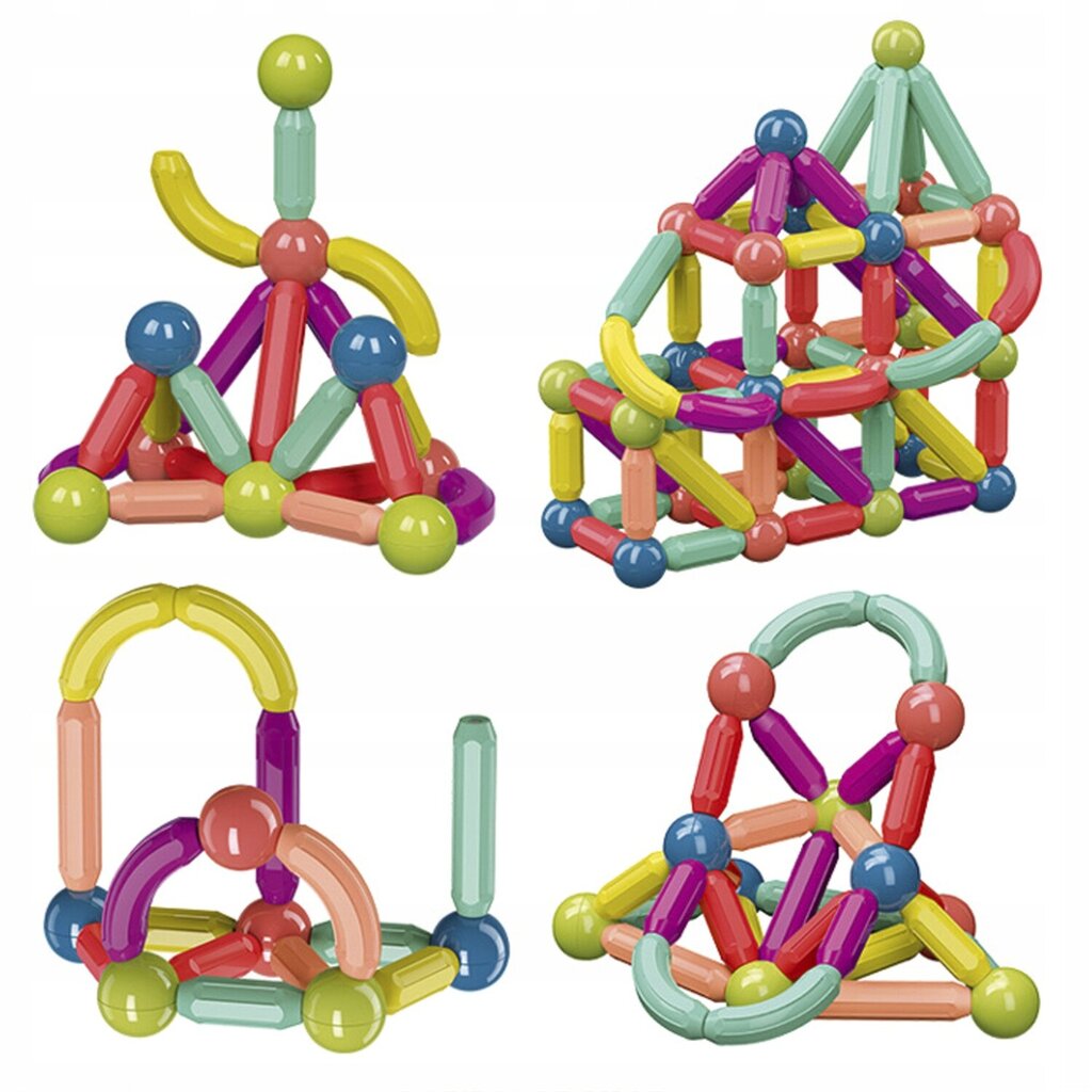 Magneettilohkojen rakennussetti 100 osaa hinta ja tiedot | LEGOT ja rakennuslelut | hobbyhall.fi