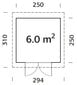 Pihavarasto Lara 6,0 m² hinta ja tiedot | Piharakennukset | hobbyhall.fi