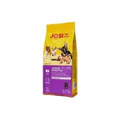 Josera JosiDog Junior Sensitive nuorille pennuille, joilla on herkkä ruoansulatusjärjestelmä, 2,7 kg hinta ja tiedot | Koiran kuivaruoka | hobbyhall.fi
