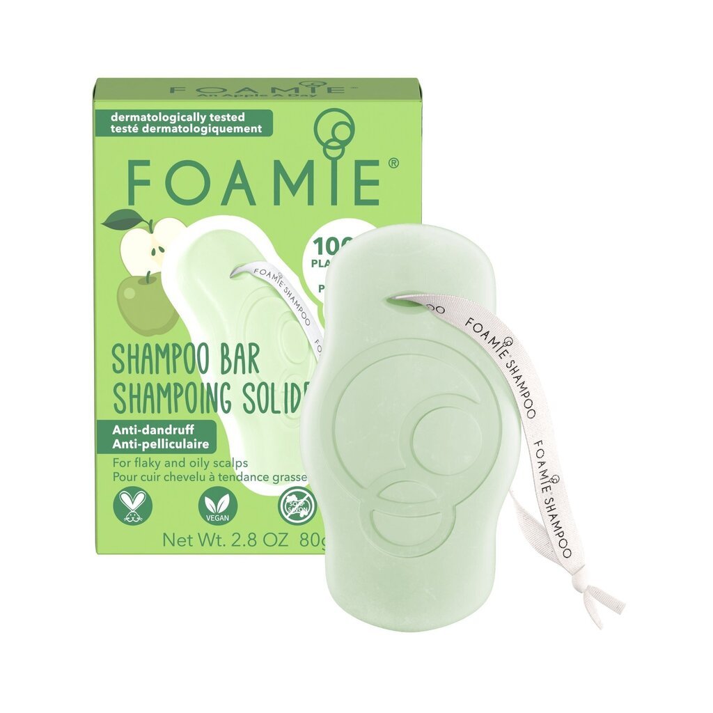 Hilseen vastainen shampoo Foamie An Apple A Day, 80 g hinta ja tiedot | Shampoot | hobbyhall.fi