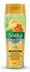 Dabur Vatika MultiVit shampoo Egg Protein, 400 ml hinta ja tiedot | Shampoot | hobbyhall.fi