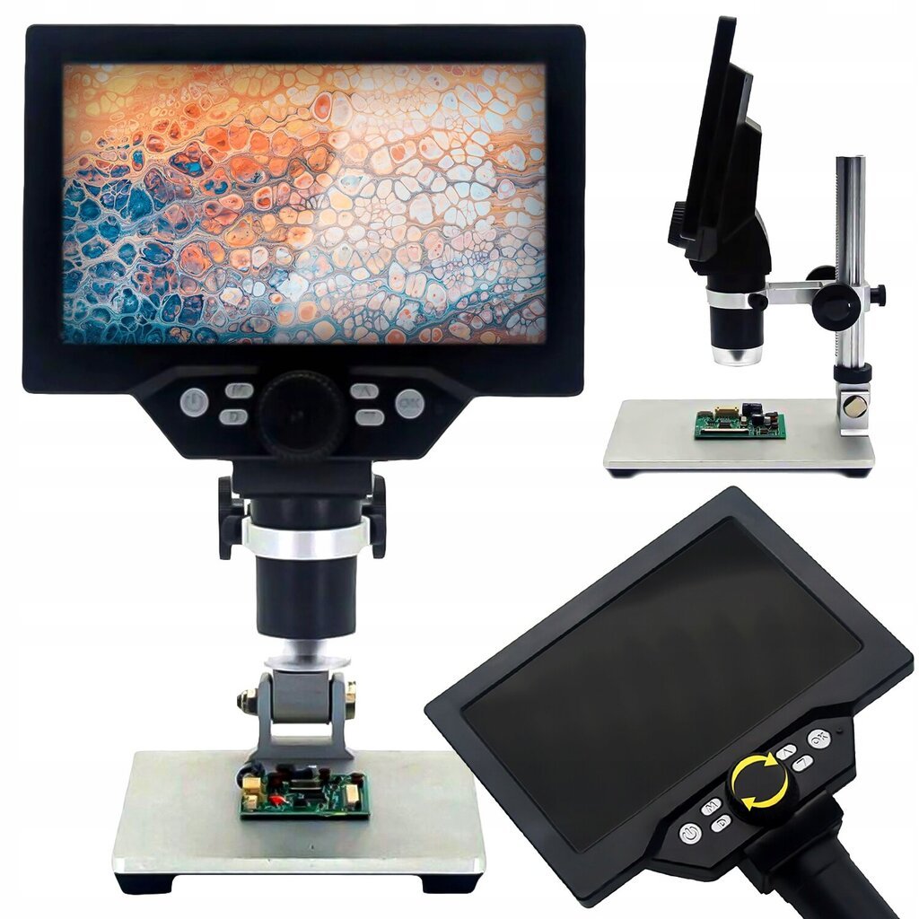 Digitaalinen mikroskooppi näytöllä hinta ja tiedot | Mikroskoopit ja teleskoopit | hobbyhall.fi
