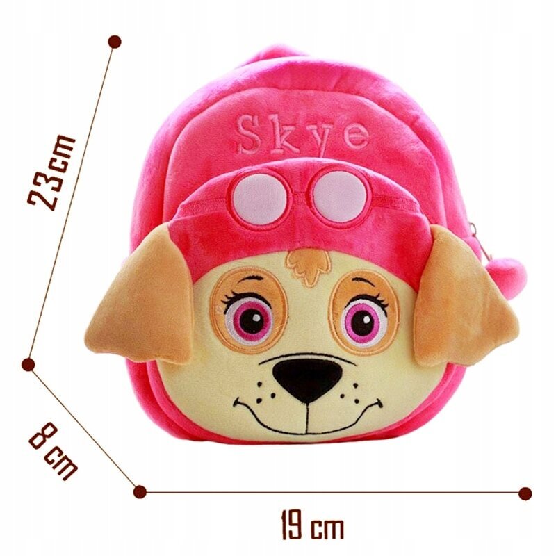 Pehmeä lasten reppu Puppy Patrol Skye, pinkki hinta ja tiedot | Koulureput ja -laukut | hobbyhall.fi