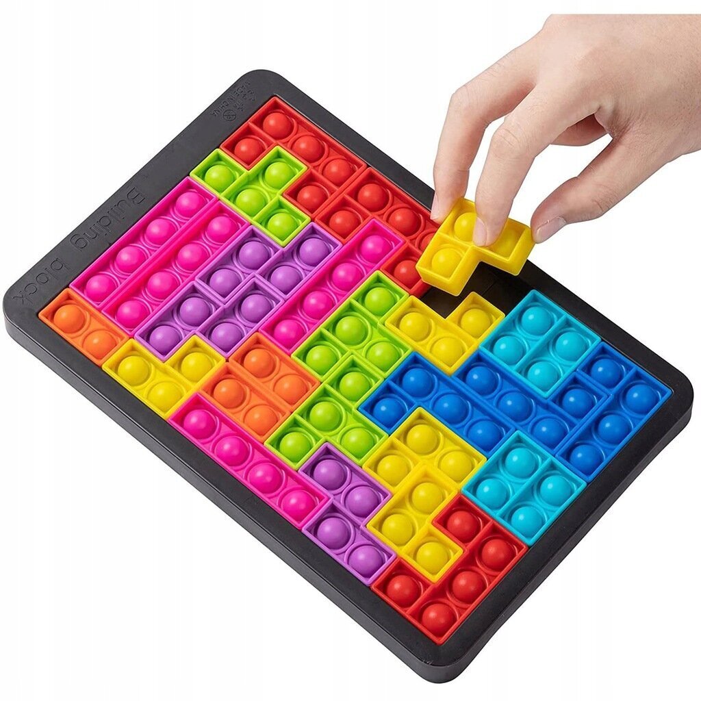 Lasten palapeli Tetris Pop it hinta ja tiedot | Kehittävät lelut | hobbyhall.fi
