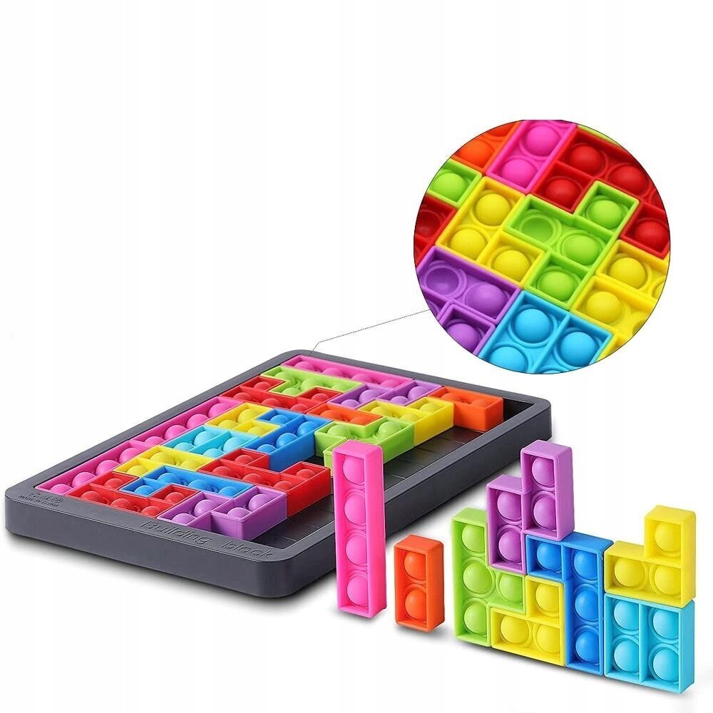 Lasten palapeli Tetris Pop it hinta ja tiedot | Kehittävät lelut | hobbyhall.fi