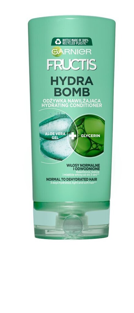 Kosteuttava hiushoitoaine Garnier Fructis Aloe Hydra Bomb, 200ml hinta ja tiedot | Hoitoaineet | hobbyhall.fi