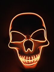 Luminous Party Mask "Skull" hinta ja tiedot | Naamiaisasut | hobbyhall.fi