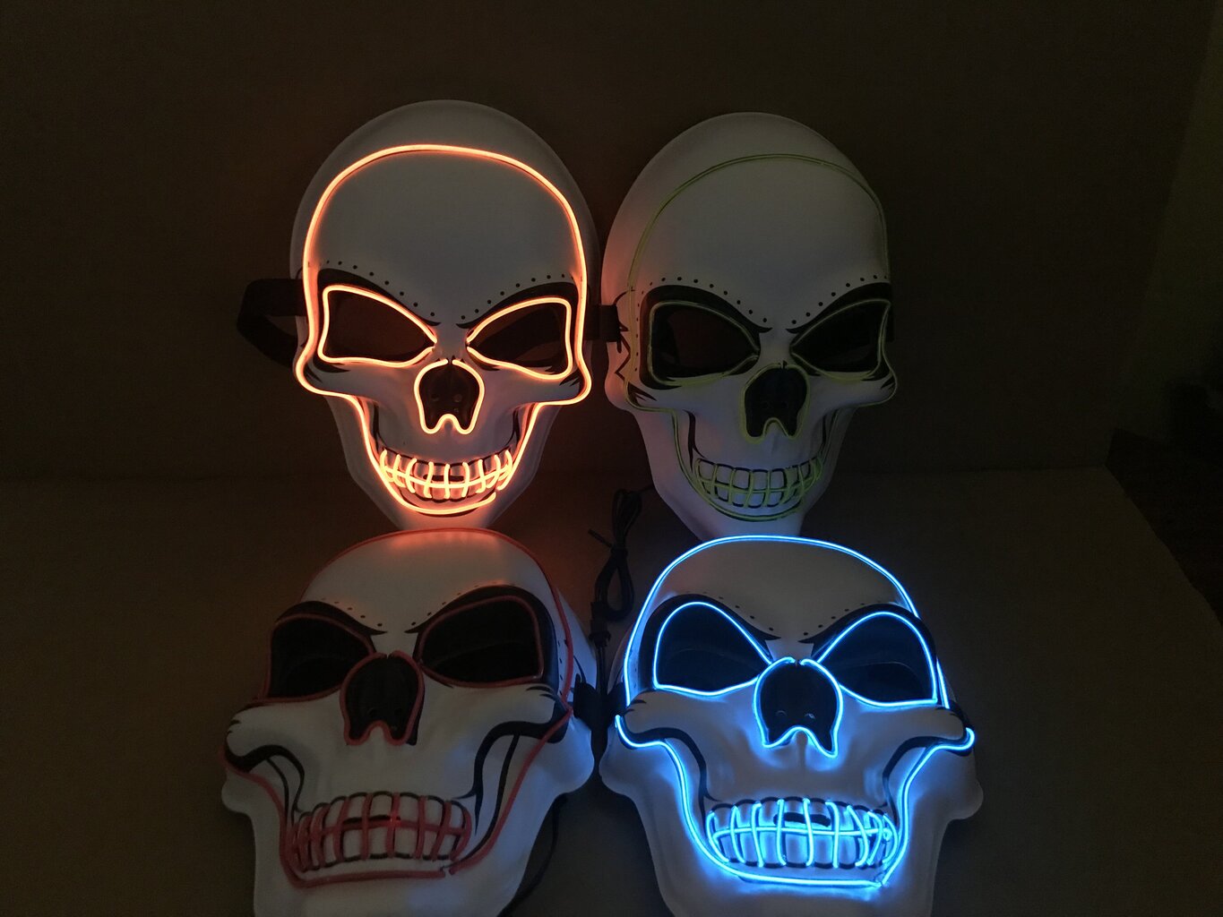 Luminous Party Mask "Skull" hinta ja tiedot | Naamiaisasut | hobbyhall.fi