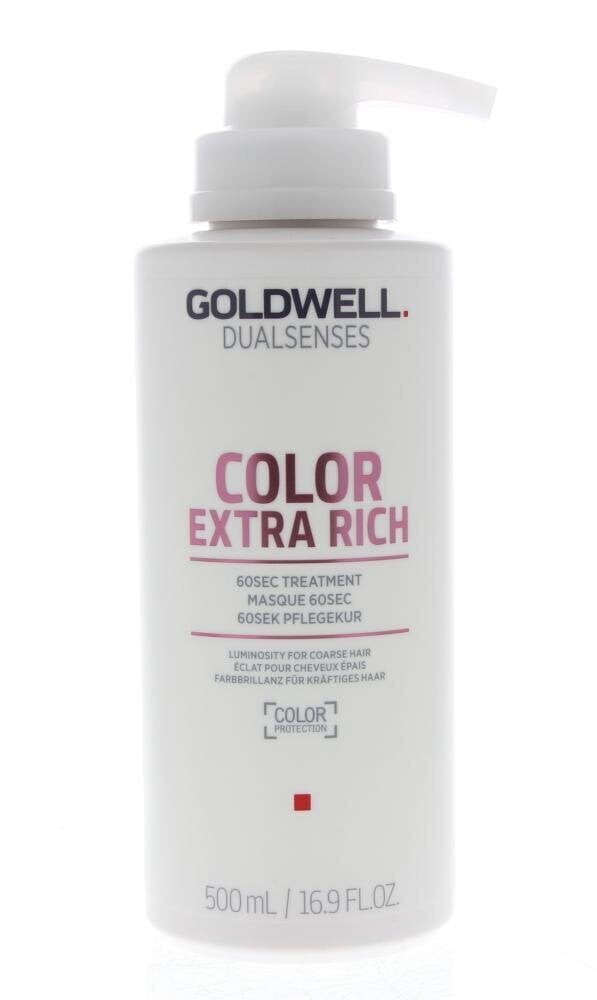 Goldwell Dualsenses Color Extra Rich 60 Sec Treatment hiusnaamio 500 ml hinta ja tiedot | Hoitoaineet | hobbyhall.fi