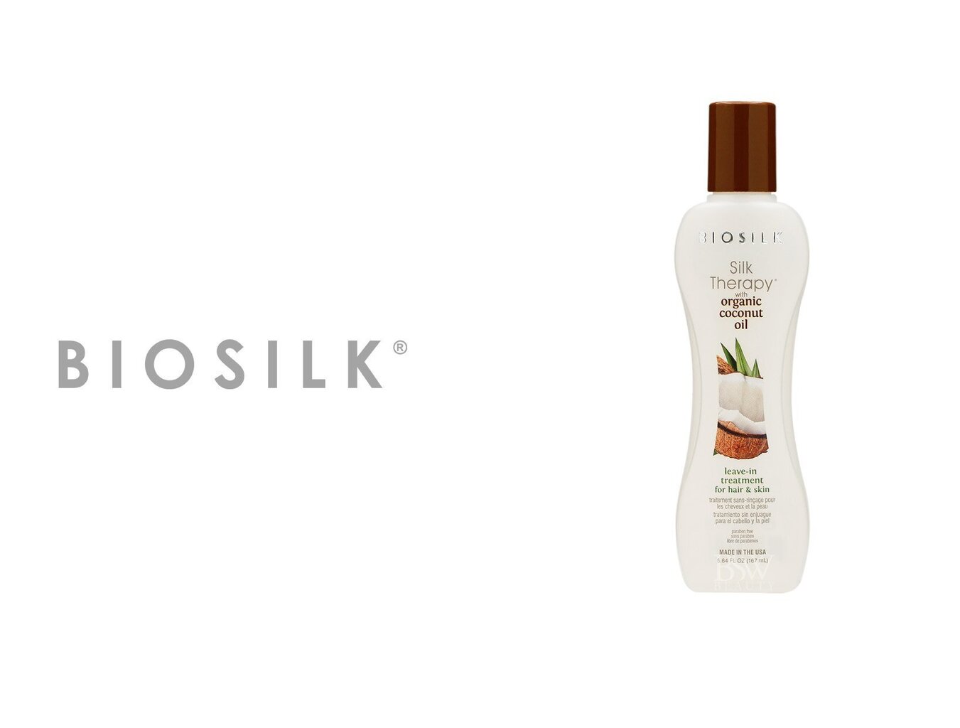 Silkki hiuksille ja iholle Biosilk Silk Therapy kookosöljyllä jätettävä hoitoaine 67 ml hinta ja tiedot | Hoitoaineet | hobbyhall.fi