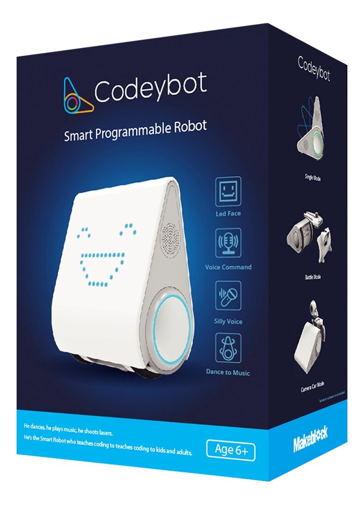 Keinotekoinen robotti CodeyBot Makeblock 99800 hinta ja tiedot | Kehittävät lelut | hobbyhall.fi