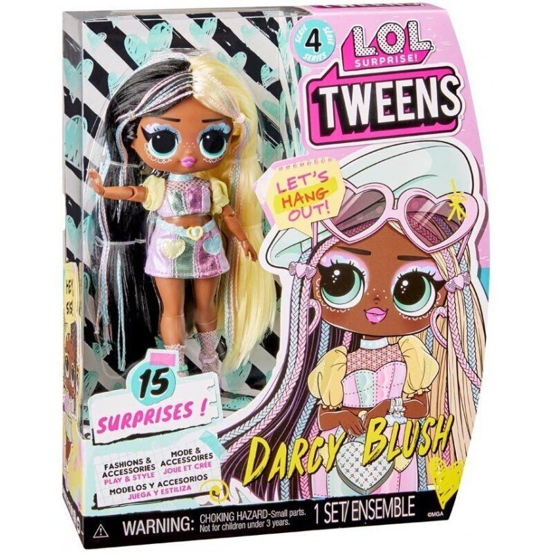 Nukke "LOL Surprise Tweens Darcy Blush Series 4" hinta ja tiedot | Tyttöjen lelut | hobbyhall.fi