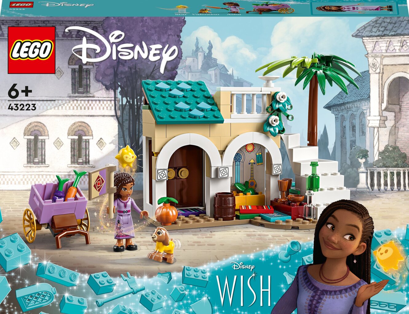 43223 Lego® Disney Asha Rosas-kaupungissa hinta ja tiedot | LEGOT ja rakennuslelut | hobbyhall.fi