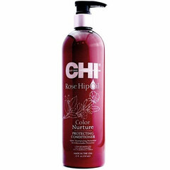 Hiusbalsami värjätyille hiuksille CHI Rose Hip OIL Conditioner 739 ml hinta ja tiedot | Hoitoaineet | hobbyhall.fi