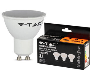 LED-lamppu 3 kpl, GU10/4.5W/400lm/3000K/110° hinta ja tiedot | V-TAC Valaistus ja sähkölaitteet | hobbyhall.fi