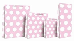 Pullo lahjapussi Pinkki valkoinen Mumms hinta ja tiedot | Lahjapaketointi | hobbyhall.fi