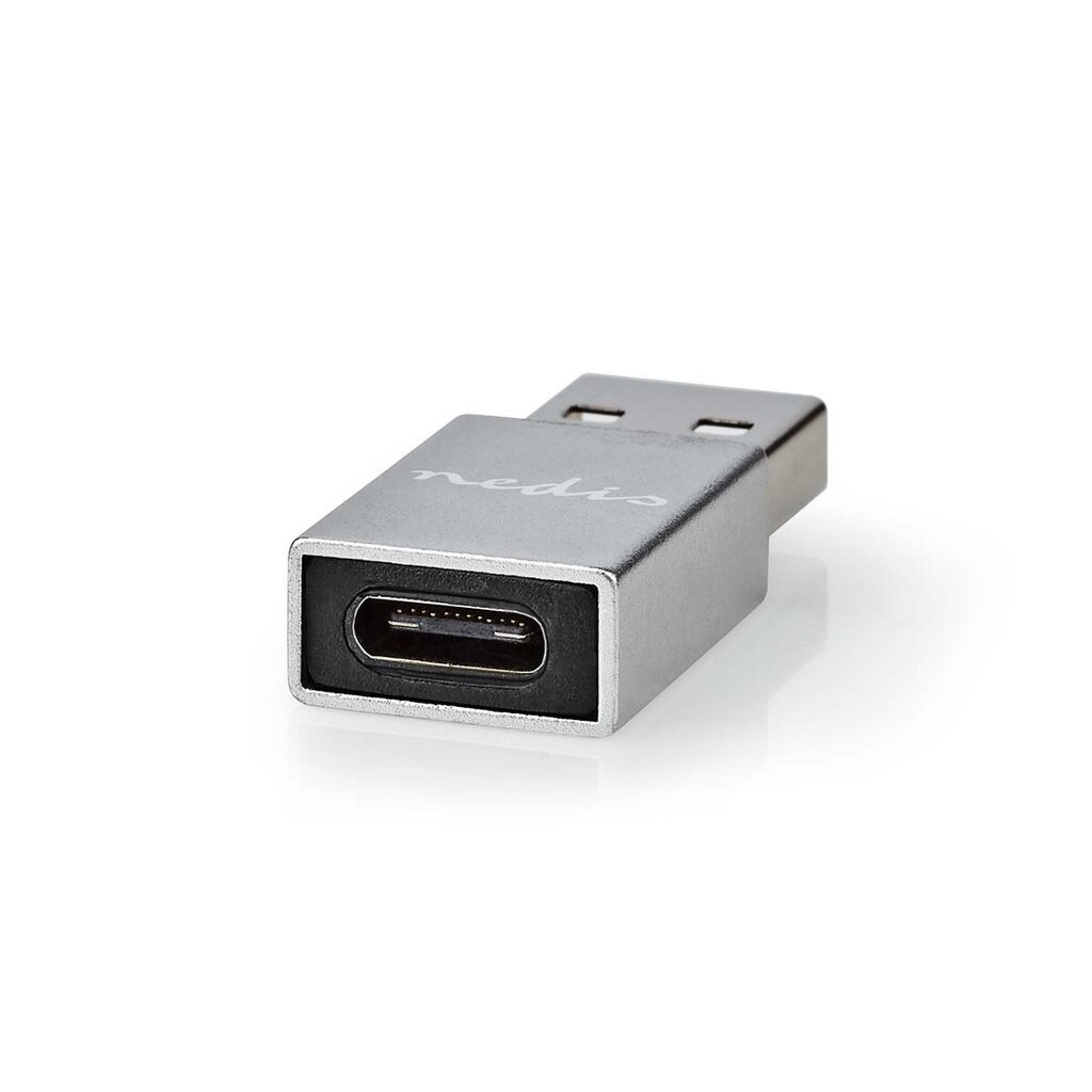 Sovitin USB-C paikka - USB-A-liitin, hopea hinta ja tiedot | Puhelimen laturit | hobbyhall.fi
