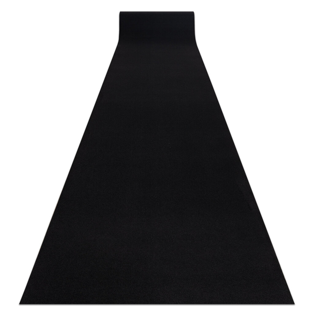Kumipohjainen matto RUMBA musta 70 cm hinta ja tiedot | Isot matot | hobbyhall.fi