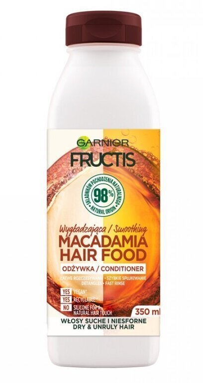 Garnier Fructis Hair Food Macadamia Conditioner -hoitoaine 350 ml hinta ja tiedot | Hoitoaineet | hobbyhall.fi