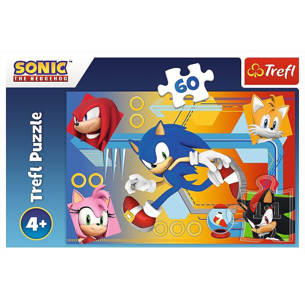 Puzzle Trefl Sonic, 60 det. hinta ja tiedot | Palapelit | hobbyhall.fi