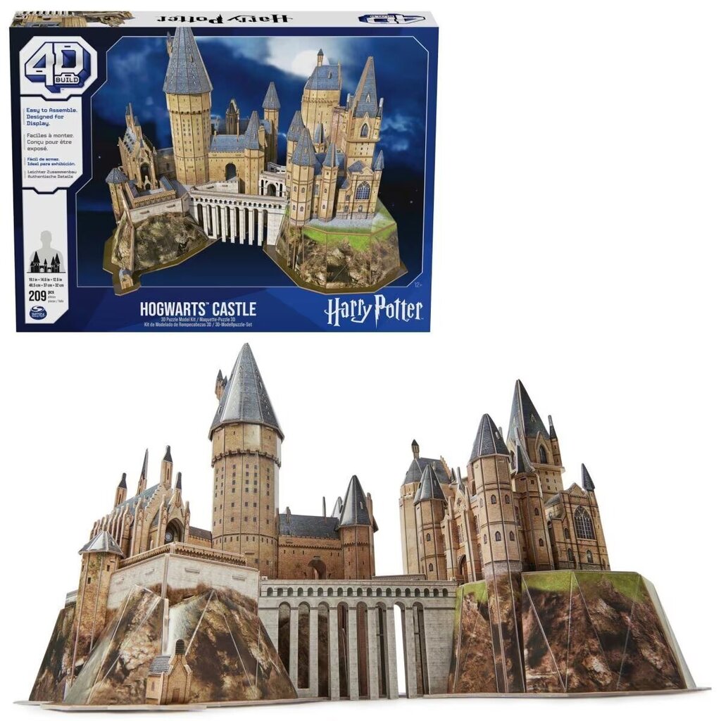 4D Puzzle Spin Master Harry Potter Tylypahkan linna, 209 palaa hinta ja tiedot | LEGOT ja rakennuslelut | hobbyhall.fi