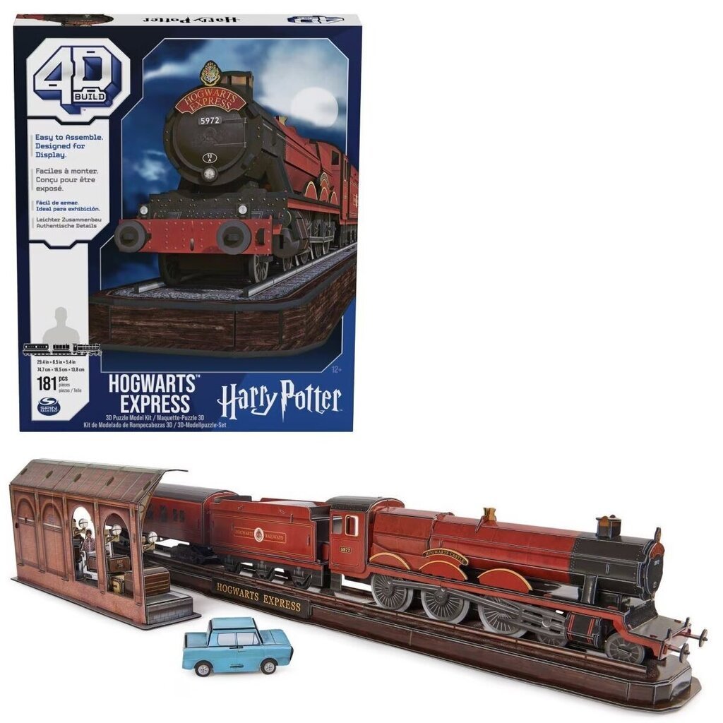 4D-palapeli Spin Master Harry Potter Hogwarts Express, 181 palaa hinta ja tiedot | LEGOT ja rakennuslelut | hobbyhall.fi