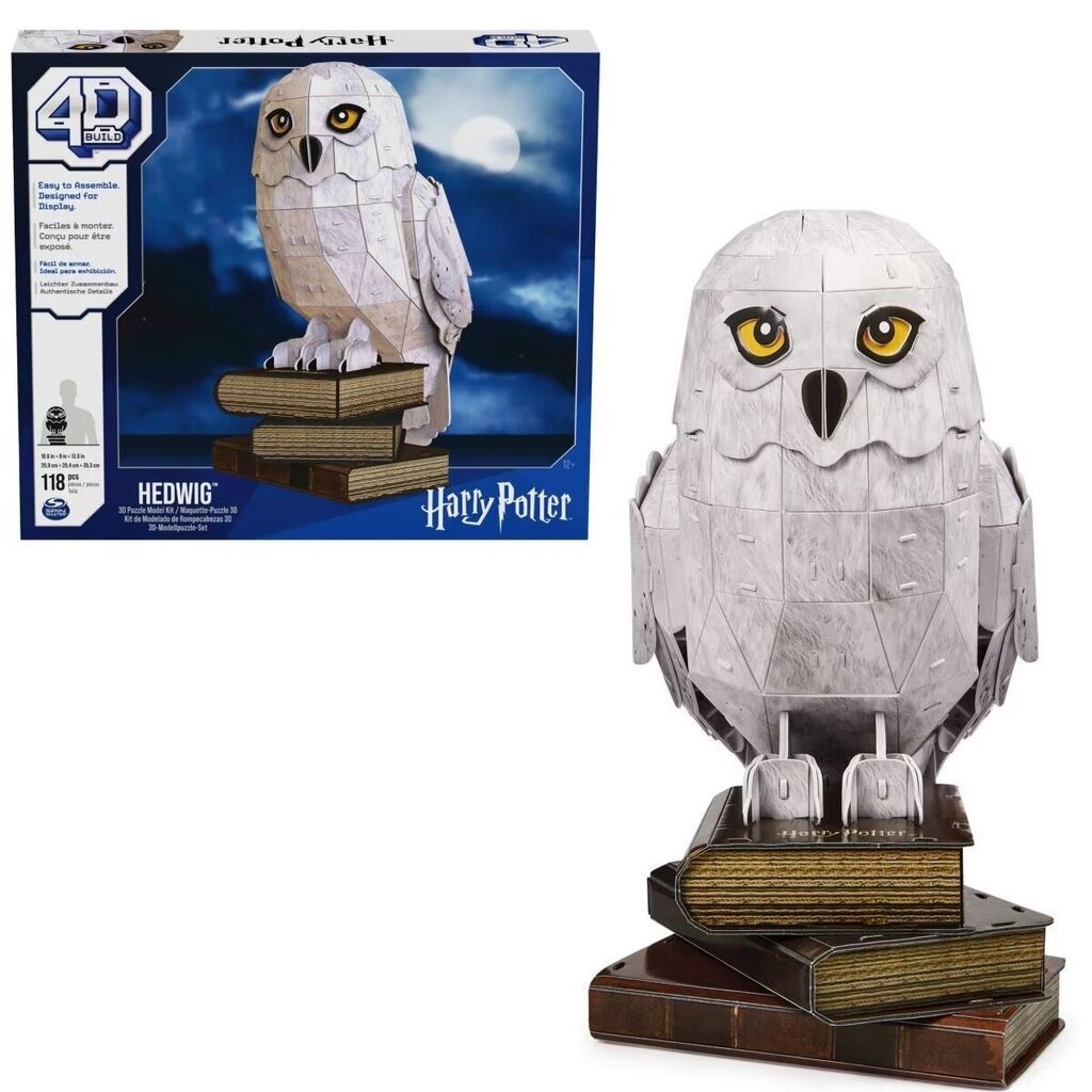 4D-palapeli Spin Master Harry Potter Hedwig, 118 palaa hinta ja tiedot | LEGOT ja rakennuslelut | hobbyhall.fi