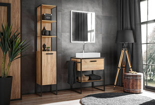 Kylpyhuonekaappi Comad Brooklin 825A, ruskea/musta hinta ja tiedot | Kylpyhuonekaapit | hobbyhall.fi