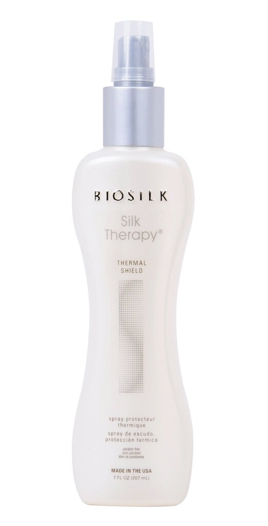 Biosilk Silk Therapy lämpösuojaspray 207 ml hinta ja tiedot | Kampaamotuotteet | hobbyhall.fi