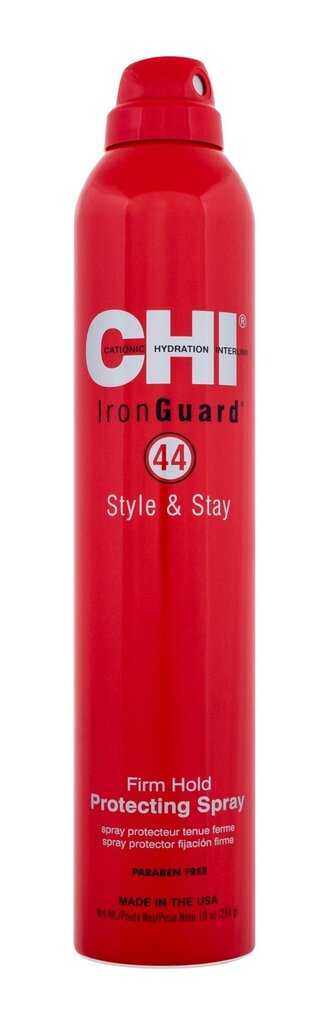 Hiuslakka vaurioituneille hiuksille Farouk Systems CHI 44 Iron Guard Style & Stay 284 g hinta ja tiedot | Kampaamotuotteet | hobbyhall.fi