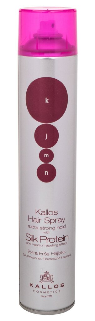 Kallos Cosmetics KJMN Silk Protein hiuslakka 750 ml hinta ja tiedot | Kampaamotuotteet | hobbyhall.fi