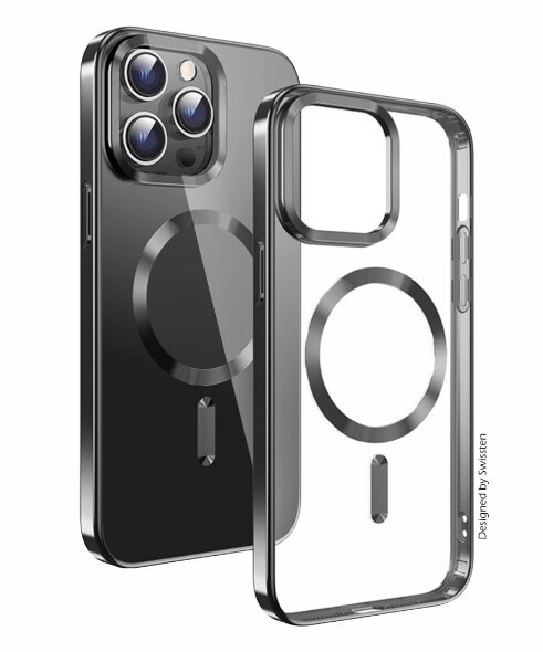 Swissten Clear Jelly Magstick Metallic Case for Apple iPhone 14 Plus hinta ja tiedot | Puhelimen kuoret ja kotelot | hobbyhall.fi