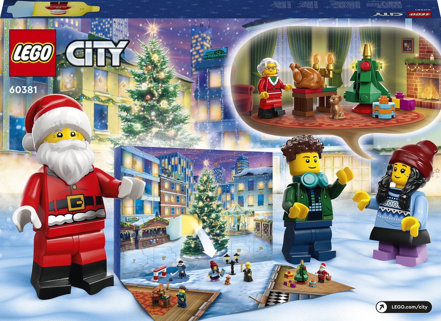 60381 LEGO® City 2023 Joulukalenteri hinta ja tiedot | LEGOT ja rakennuslelut | hobbyhall.fi