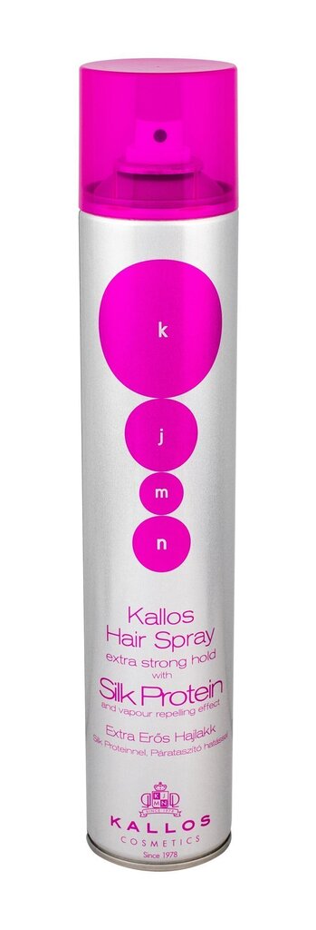 Kallos Cosmetics KJMN Silk Protein hiuslakka 500 ml hinta ja tiedot | Kampaamotuotteet | hobbyhall.fi
