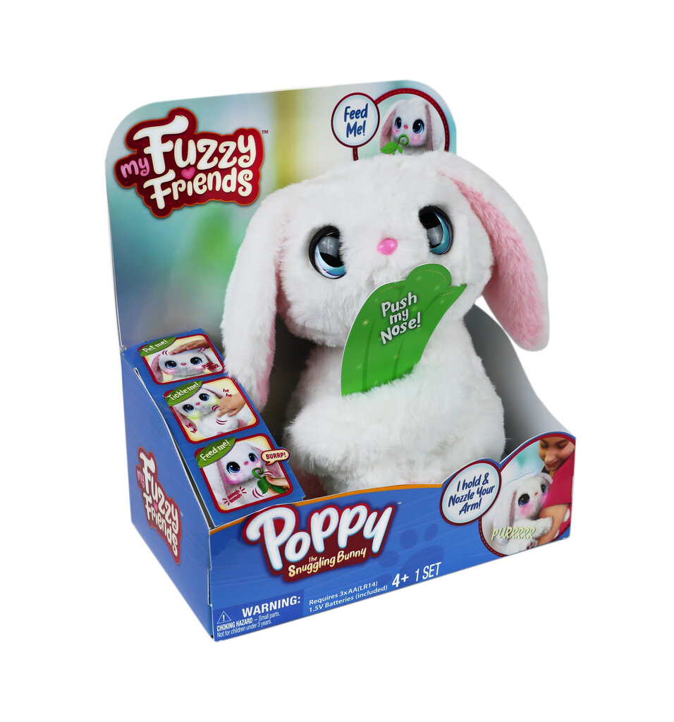 Vuorovaikutteinen pehmolelu My Fuzzy Friend Snuggling Bunny hinta ja tiedot | Pehmolelut | hobbyhall.fi