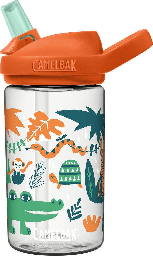 Lasten juomapullo Camelbak Eddy+Kids Jungle Animals 400 ml, oranssi hinta ja tiedot | Juomapullot | hobbyhall.fi